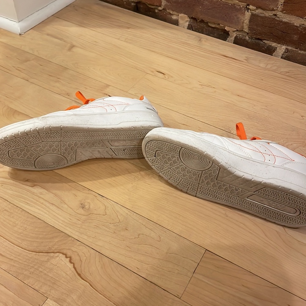 Zara Contrasting Color Orange White Sneakers Size 39 / 9.5 - Picture 5 of 6